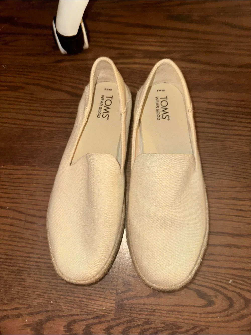 Toms Men's Slip-On Loafers in Cream Canvas